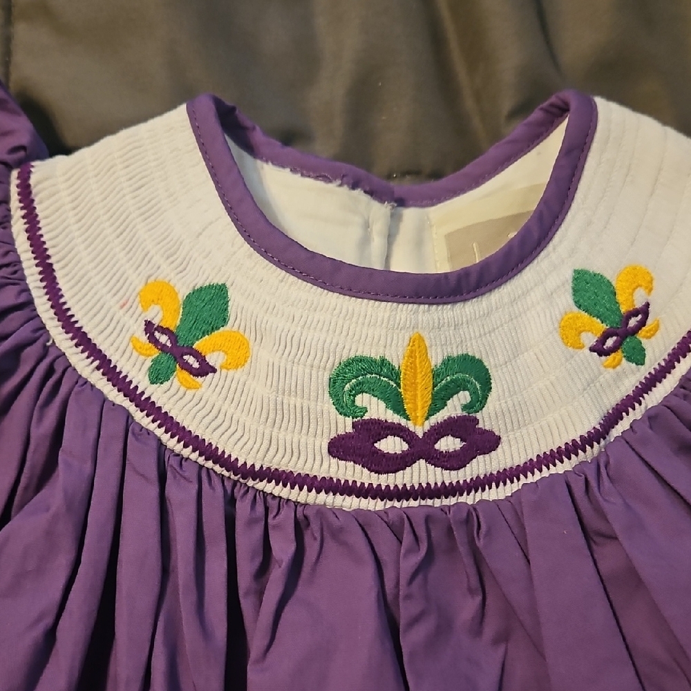 Lil Cactus Purple and White Dress